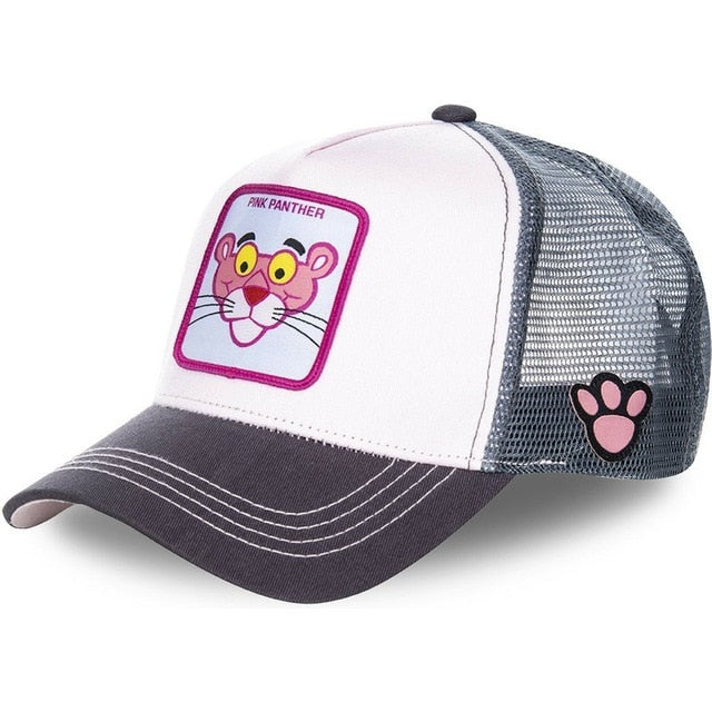 Casquette Panthère Rose Blanche