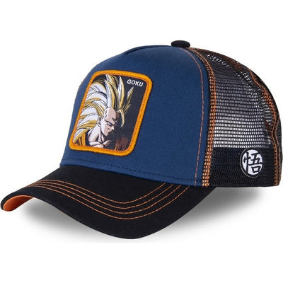Casquette Son Goku ssj3 Bleu
